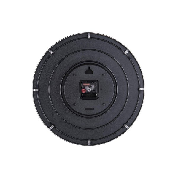 Šedé skleněné nástěnné hodiny Karlsson Leaf, ø 40 cm-image-2