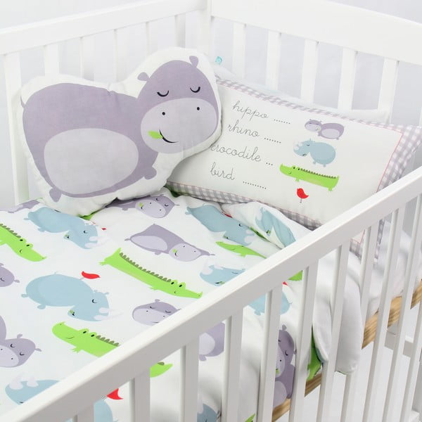 Dětské bavlněné povlečení na peřinu a polštář Mr. Fox Hippo, 100 x 120 cm-image-3