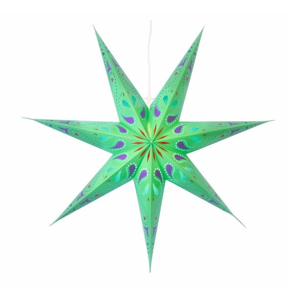 Závěsná svítící hvězda Siri Green, 70 cm