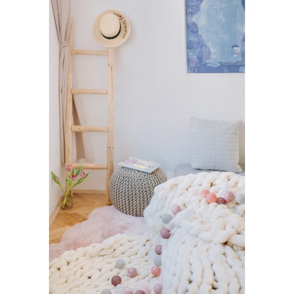 Hnědý světelný řetěz s LED žárovkami LUKKA, 15 světýlek-image-1