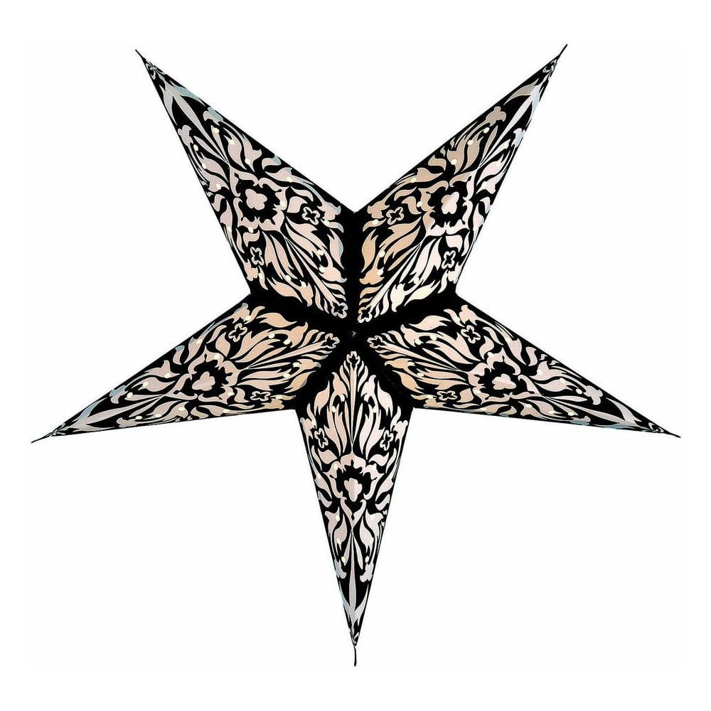 Závěsná dekorativní hvězda Five Black, 60 cm