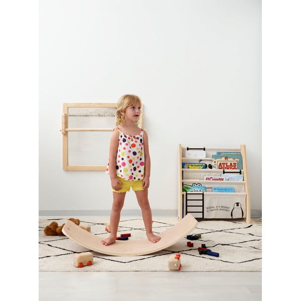 Béžová látková dětská knihovna 60x70 cm Animals - Folkifreckles-image-1