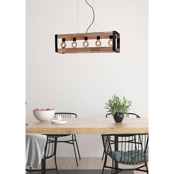Černé závěsné svítidlo 20x90 cm Varna – Candellux Lighting-image-1