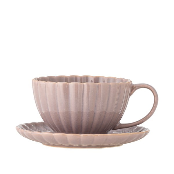 Světle růžový šálek na cappuccino z kameniny 220 ml Latina – Bloomingville