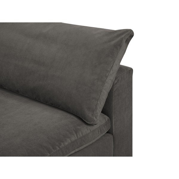 Tmavě hnědá prostřední část modulární manšestrové pohovky Windsor & Co Sofas Galaxy-image-1