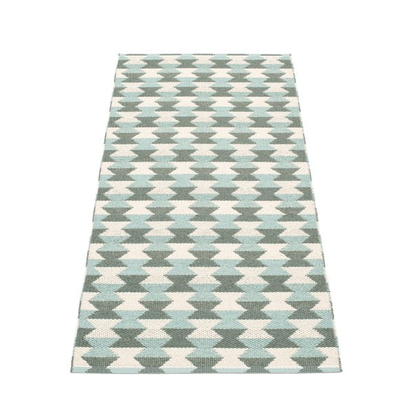 Zeleno-tyrkysový vnitřní a venkovní běhoun 70x160 cm Dana Army – Pappelina-image-1