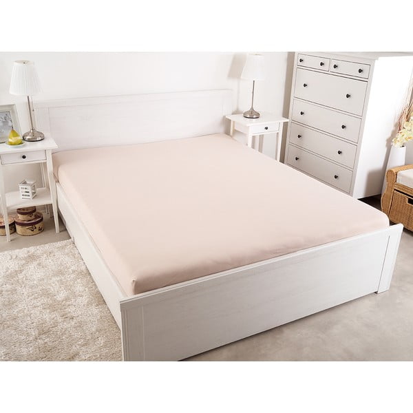 Světle hnědé napínací prostěradlo 140x200 cm – B.E.S.-image-2