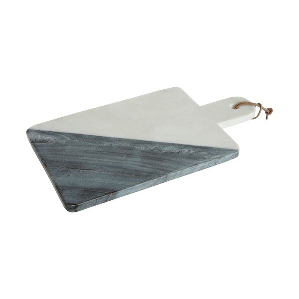 Bílo-šedé mramorové servírovací prkénko Premier Housewares Paddle