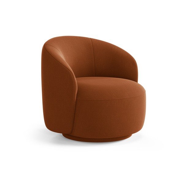 Otočné křeslo v cihlové barvě Letizia – Micadoni 