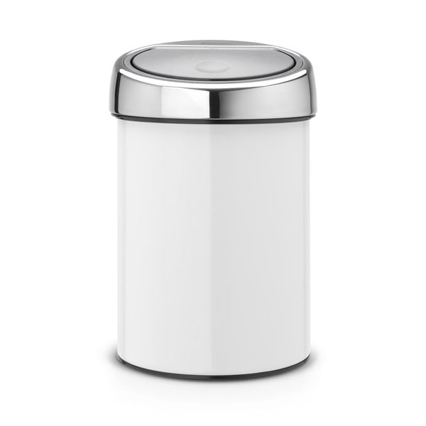 Bílý dotykový ocelový odpadkový koš 3 l Touch Bin – Brabantia-image-4