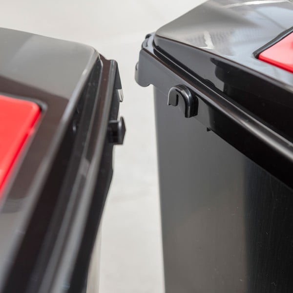 Černý plastový odpadkový koš 40 l – Addis-image-2