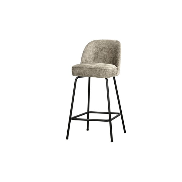 Krémová sametová barová židle (výška sedáku 64 cm) Vogue – WOOOD-image-1