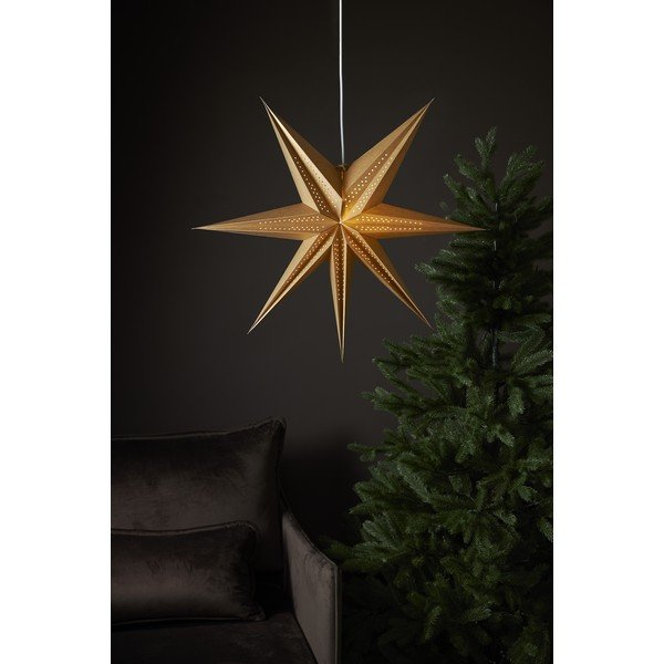 Vánoční světelná dekorace ve zlaté barvě ø 60 cm Point - Star Trading-image-3