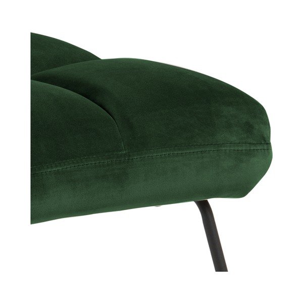 Zelené sametové křeslo Alba – Actona-image-4