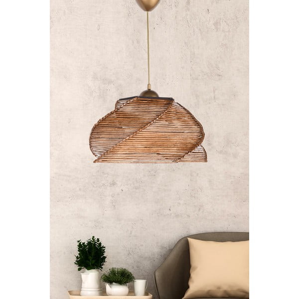Béžové závěsné svítidlo ø 36 cm Pentagone – Opviq lights