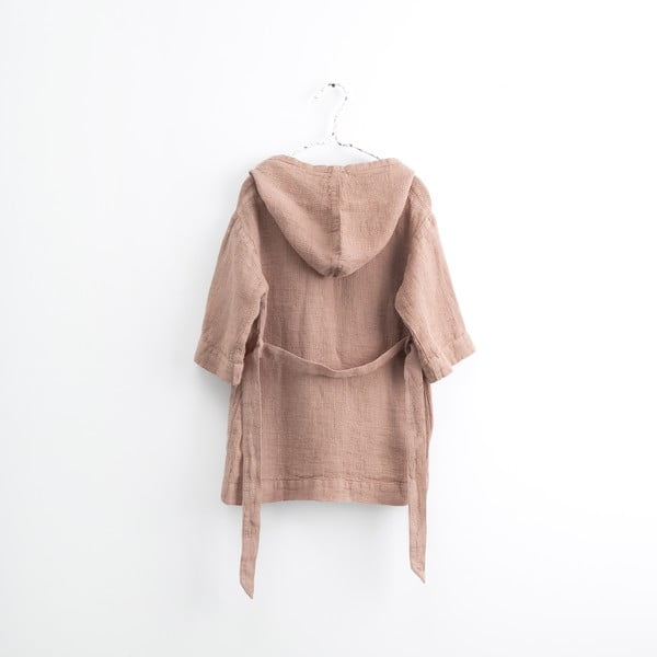 Dětský oranžový lněný župan Linen Tales Nature, vel. 122 - 128-image-2