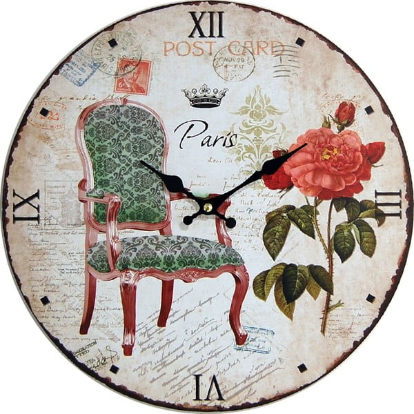 Nástěnné hodiny Post Paris