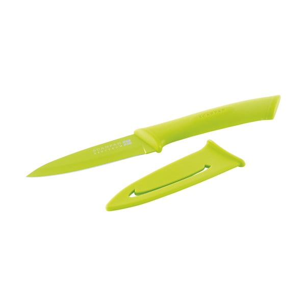 Nůž na krájení, 9 cm, zelený