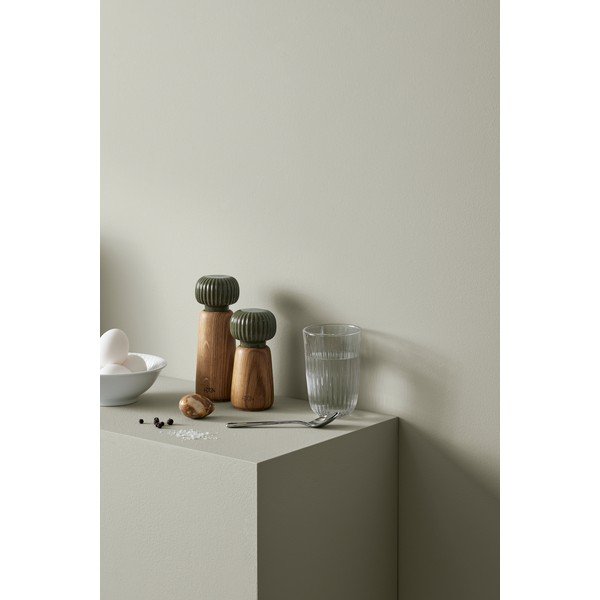 Zelený/v přírodní barvě dřevěný mlýnek na pepř a sůl Hammershøi – Kähler Design-image-3