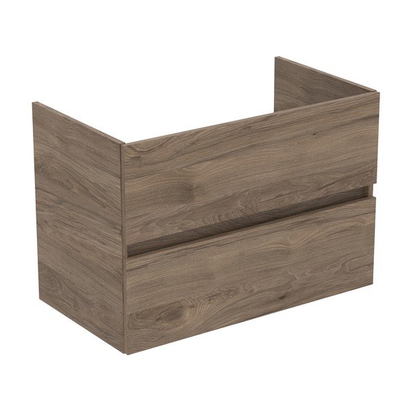 Závěsná skříňka pod umyvadlo v dekoru ořechu v přírodní barvě 80x55 cm Eurovit+ – Ideal Standard-image-1