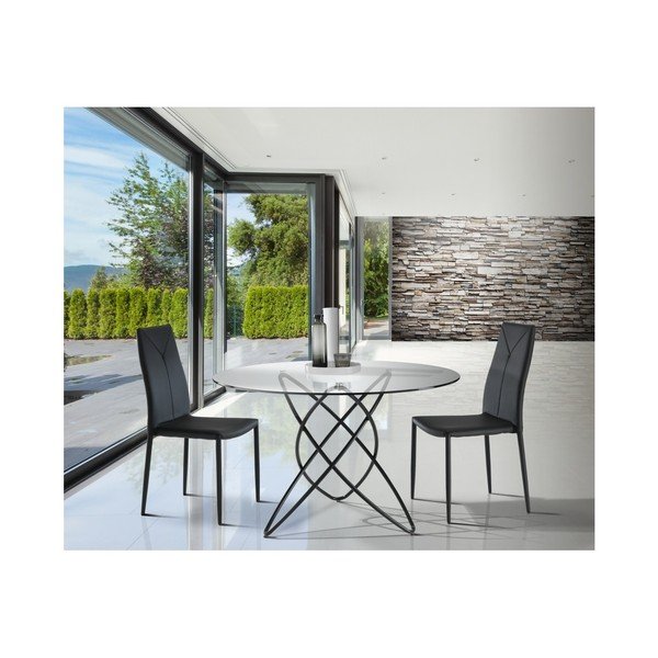 Jídelní stůl s deskou z tvrzeného skla Tomasucci Hula Hoop, ⌀ 120 cm-image-3
