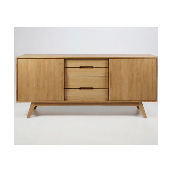 Nízká komoda v dekoru dubu 180x84 cm Marte - Actona-image-4