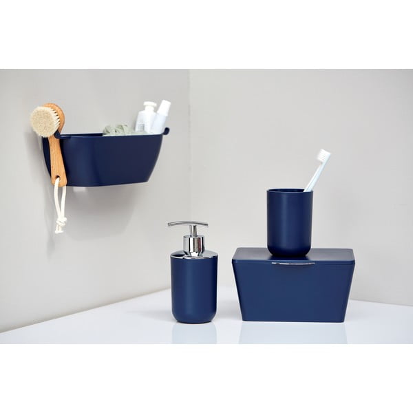 Tmavě modrý dávkovač na mýdlo Wenko Brasil-image-3