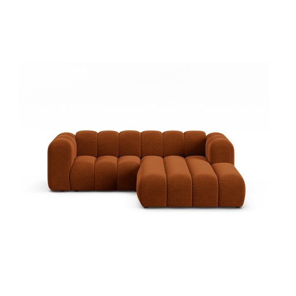 Oranžová rohová pohovka (pravý roh) Lupine – Micadoni Home