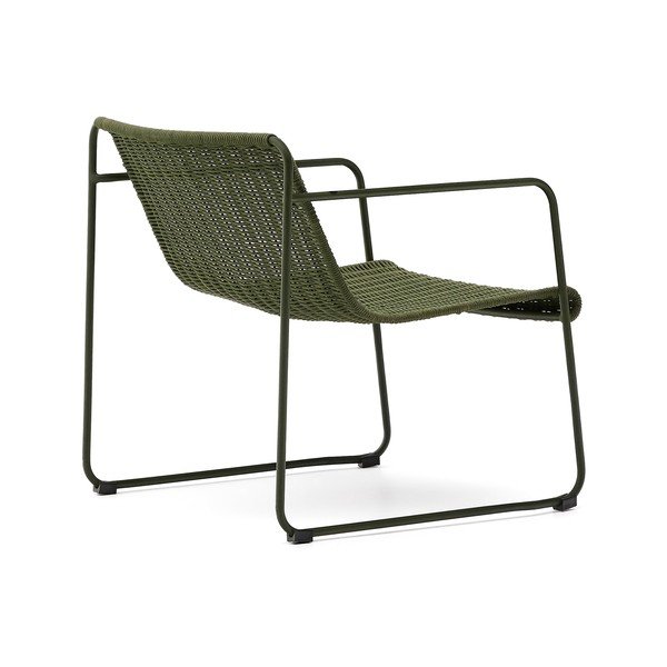 Zelené kovové zahradní křeslo Maurina – Kave Home-image-4