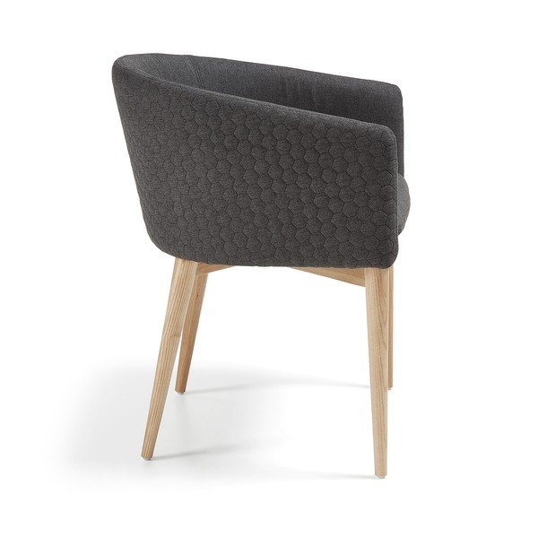 Tmavě šedá jídelní židle Kave Home Harmon-image-2