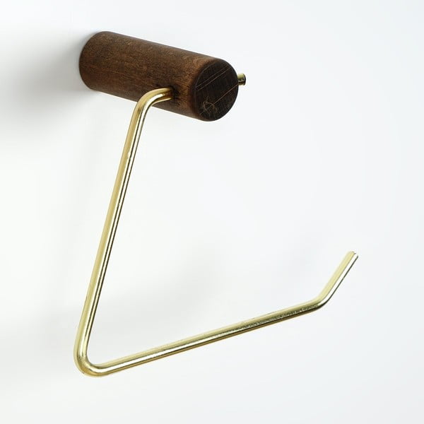 Nástěnný dřevěný držák na toaletní papír – Kalune Design-image-2