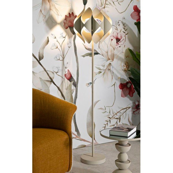 Béžová stojací lampa s kovovým stínidlem (výška 155 cm) Space – Mauro Ferretti-image-1