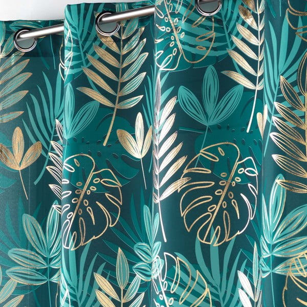 Zelený závěs 140x260 cm Ornella – douceur d'intérieur-image-1