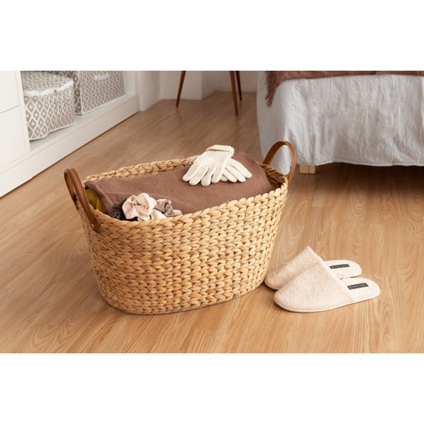 Koš na prádlo z mořské trávy v přírodní barvě 100 l Belize – Compactor-image-2