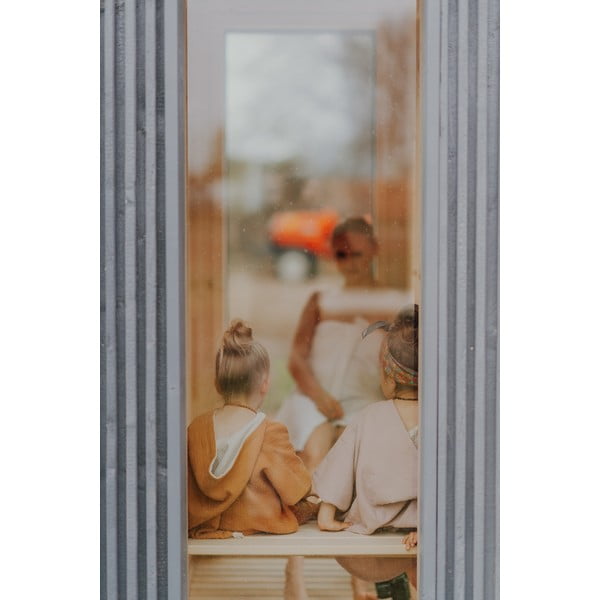 Koňakově hnědé mušelínové dětské pončo velikost M – Malomi Kids-image-2