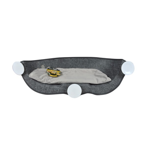 Šedý pelíšek pro kočku 52x67 cm – Love Story-image-2