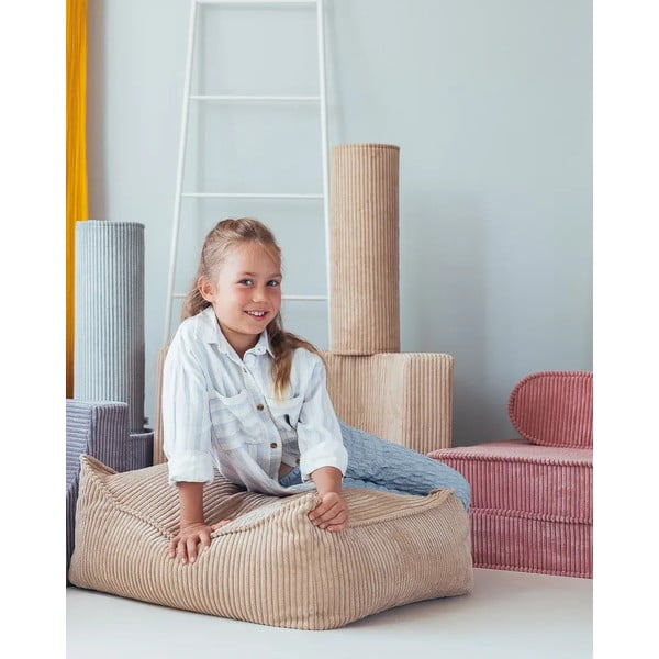 Manšestrový dětský pohovkový polštář v mentolové barvě Roll – Wigiwama-image-1