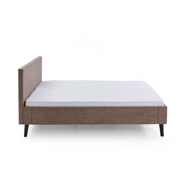 Hnědá čalouněná dvoulůžková postel bez roštu 180x200 cm Avola – Meise Möbel-image-3
