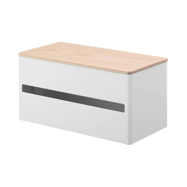 Bílý kovový stojan na papírové utěrky Rin – YAMAZAKI