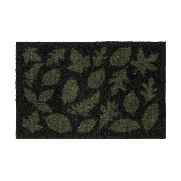 Tmavě zelená rohožka tica copenhagen Leaves, 40 x 60  cm