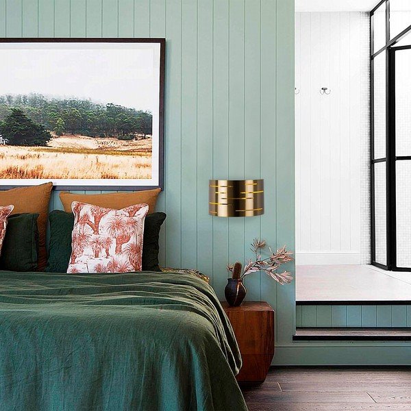 Nástěnné svítidlo ve zlaté barvě – Opviq lights-image-1