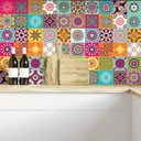 Sada 60 nástěnných samolepek Ambiance Tiles Vintage, 10 x 10 cm