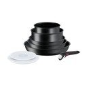 Hliníková sada nádobí 8 ks INGENIO Black stone L3998802 – Tefal