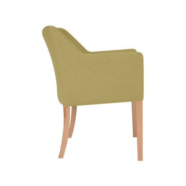 Žluté křeslo s područkami Micadoni Home Marcino-image-1