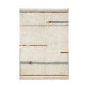Modro-krémový pratelný ručně tkaný bavlněný koberec 140x200 cm Lanes Vintage Blue – Lorena Canals