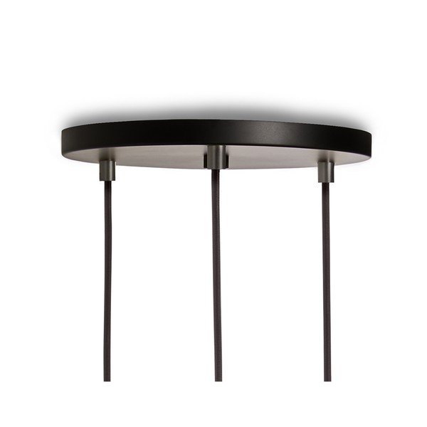 Tmavě šedé stmívatelné závěsné svítidlo ø 25 cm Triple Pendant – tala-image-3