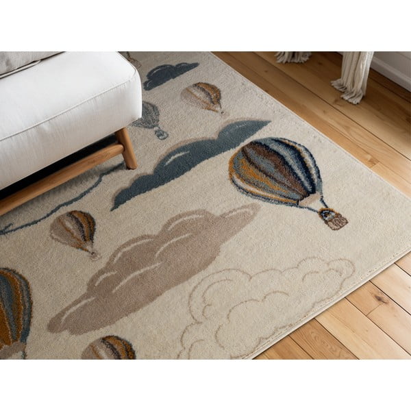 Krémový dětský koberec 120x170 cm Hot Air Balloon – Hanse Home-image-1