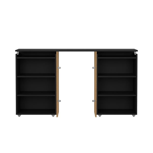 Černé čelo postele 145x80 cm Naia – Tvilum-image-3