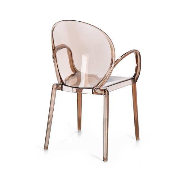 Světle hnědá plastová zahradní židle Camilla – Bizzotto-image-4