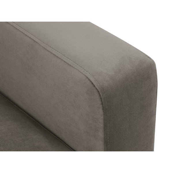 Šedá sametová pohovka Kooko Home Harmony, 220 cm-image-1